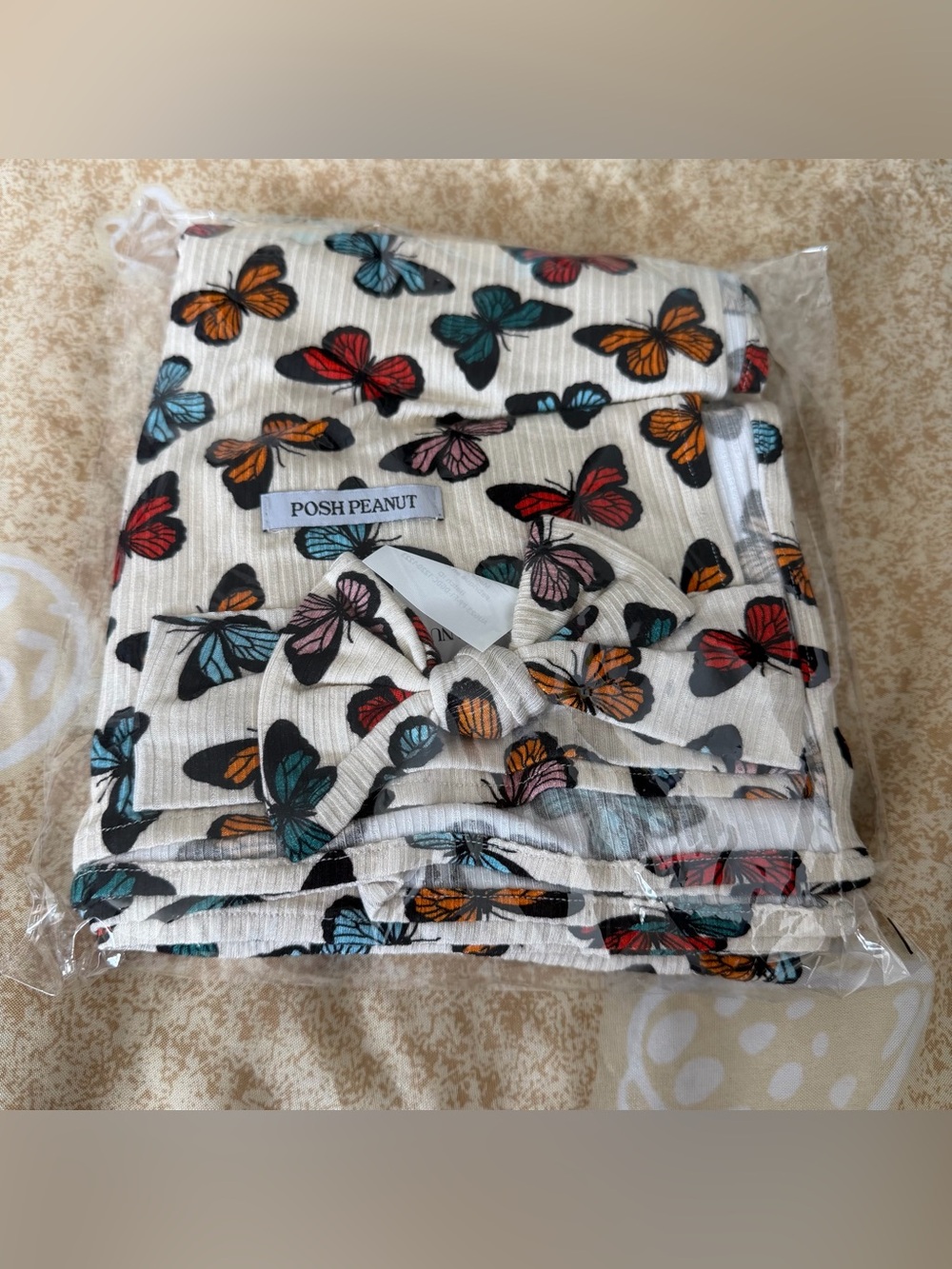 Posh Peanut Larissa Butterfly Swaddle Headband Set